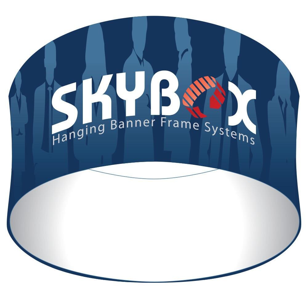 8 ft.Hanging Banner Circle Display — 32 in Double Sided Graphic Only